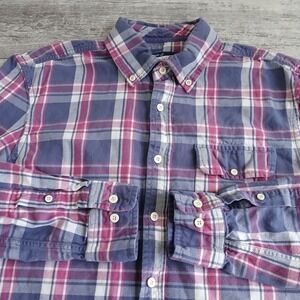 Johnnie-O Hangin' Out Medium Plaid Button Down Long Sleeve Casual Shirt